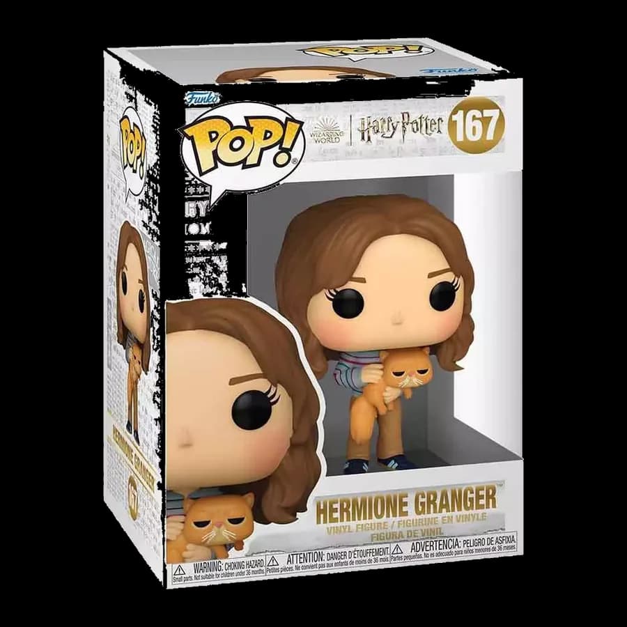 FUNKO POP! MOVIES: HARRY POTTER PRISONER OF AZKABAN - HERMIONE GRANGER WITH CROOKSHANKS #167 VINYL FIGURE