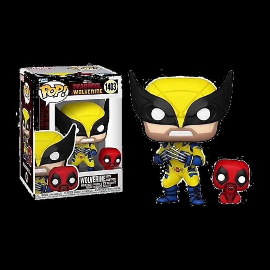 FUNKO POP! MARVEL: DEADPOOL WOLVERINE - WOLVERINE WITH BABYPOOL #1403 BOBBLE-HEAD VINYL FIGURE
