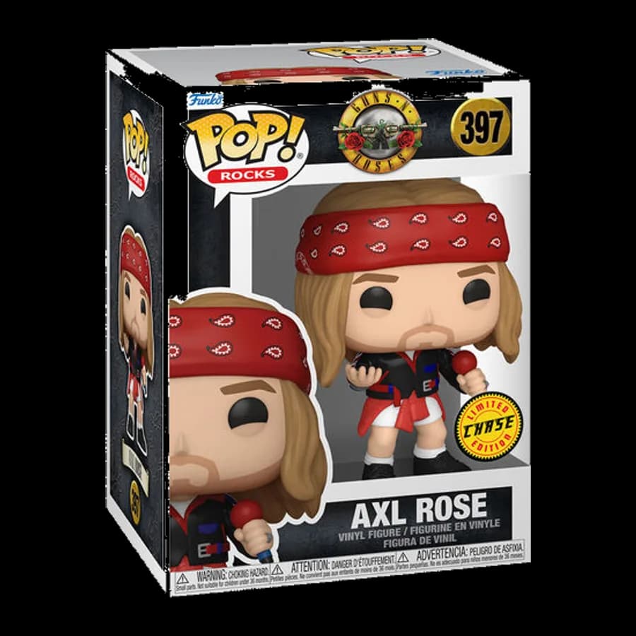 FUNKO POP! ROCKS: GUNS N ROSES - AXL ROSE (1992) {CHASE EDITION} #397 VINYL FIGURE