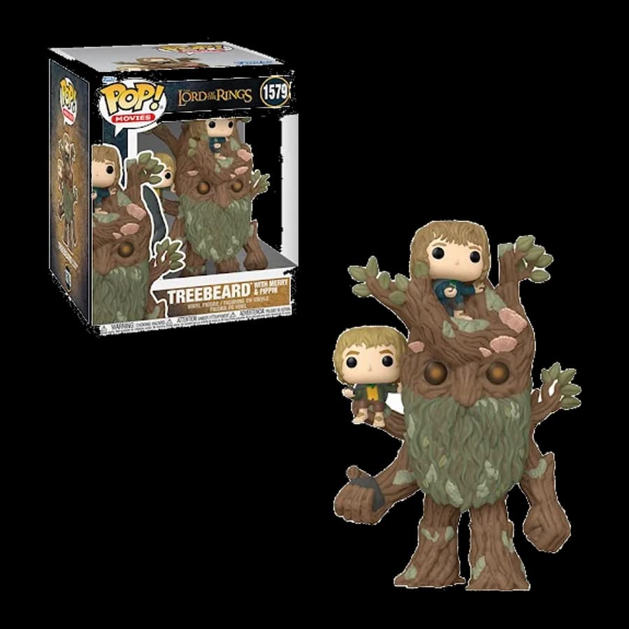 FUNKO POP! MOVIES: THE LORD OF THE RINGS - TREEBEARD WITH MARY & PIPPIN #1579 VINYL FIGURE (6'')