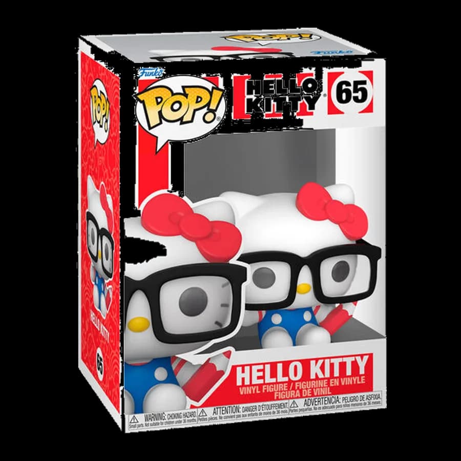 FUNKO POP! SANRIO: HELLO KITTY - HELLO KITTY (NERD) #65 VINYL FIGURE