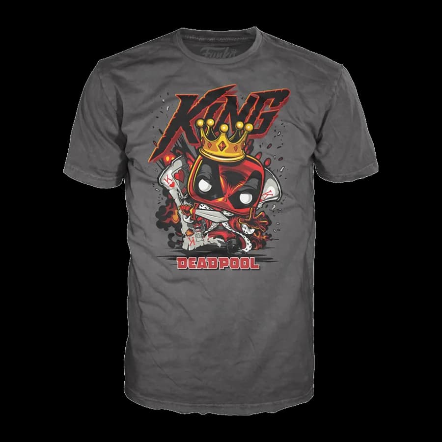 FUNKO POP! TEE (ADULT) DEADPOOL - KING DEADPOOL T-SHIRT (L)