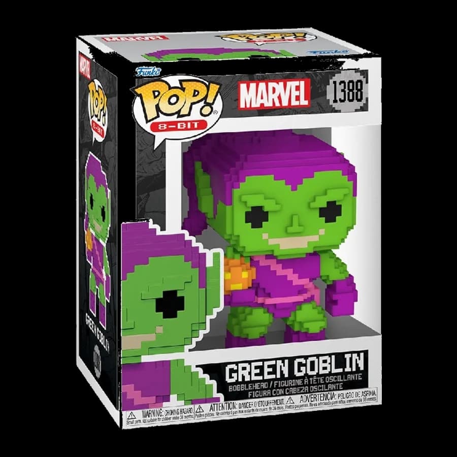 FUNKO POP! 8-BIT MARVEL: SPIDER-MAN - GREEN GOBLIN (SPECIAL EDITION) #1388 BOBBLE-HEAD VINYL FIGURE