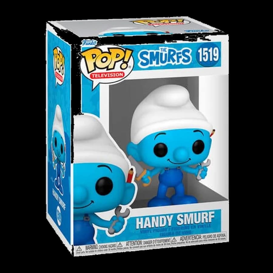 FUNKO POP! TELEVISION: THE SMURFS - HANDY SMURF #1519 VINYL FIGURE