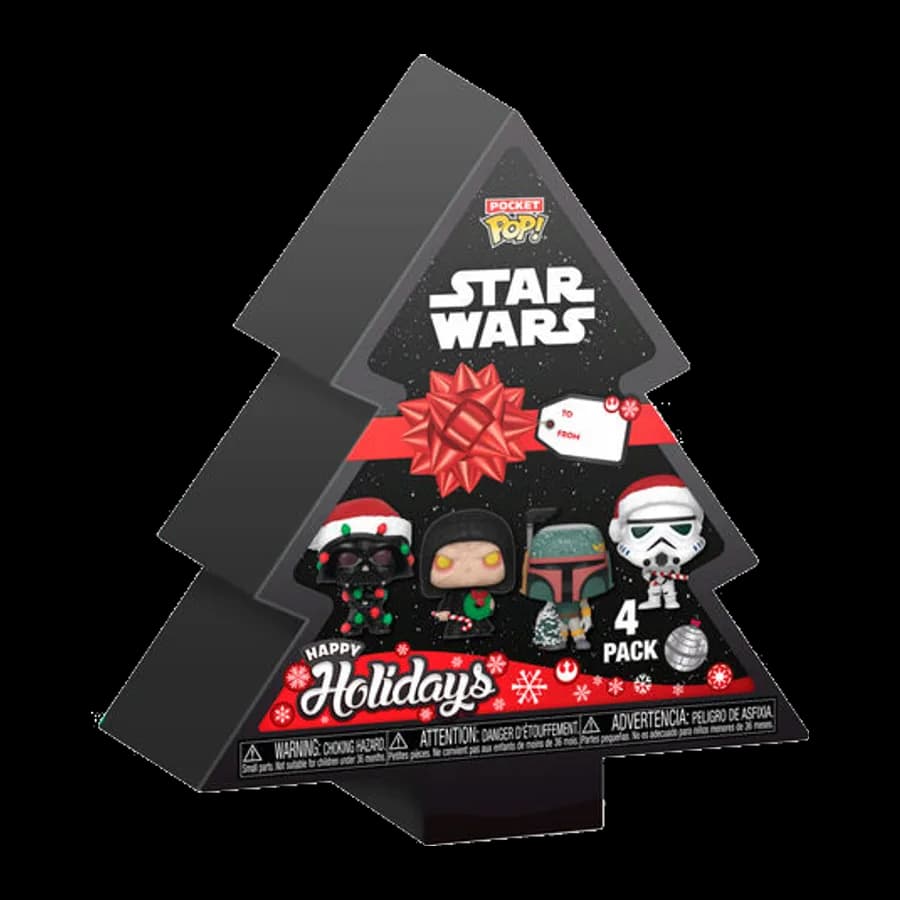 FUNKO POCKET POP! 4-PACK: STAR WARS - HAPPY HOLIDAYS BOX VINYL FIGURES