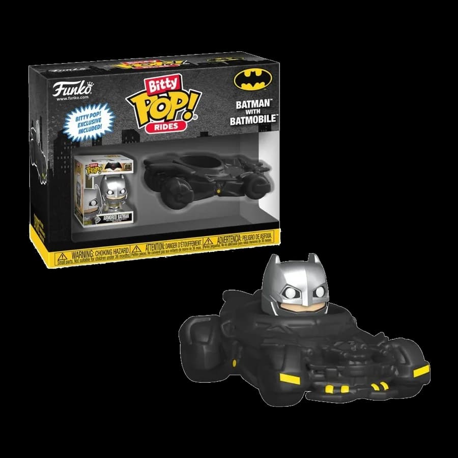 FUNKO BITTY POP! RIDES: DC BATMAN - BATMAN WITH BATMOBILE VINYL FIGURE