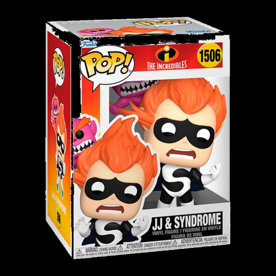 FUNKO POP! DISNEY PIXAR: THE INCREDIBLES (20th ANNIVERSARY) - JJ & SYNDROME #1506 VINYL FIGURE