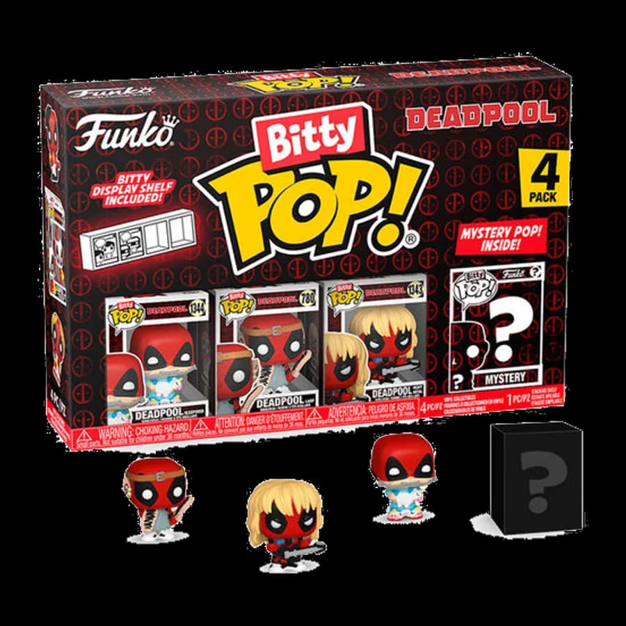 FUNKO BITTY POP! 4-PACK: DEADPOOL - SLEEPOVER VINYL FIGURES