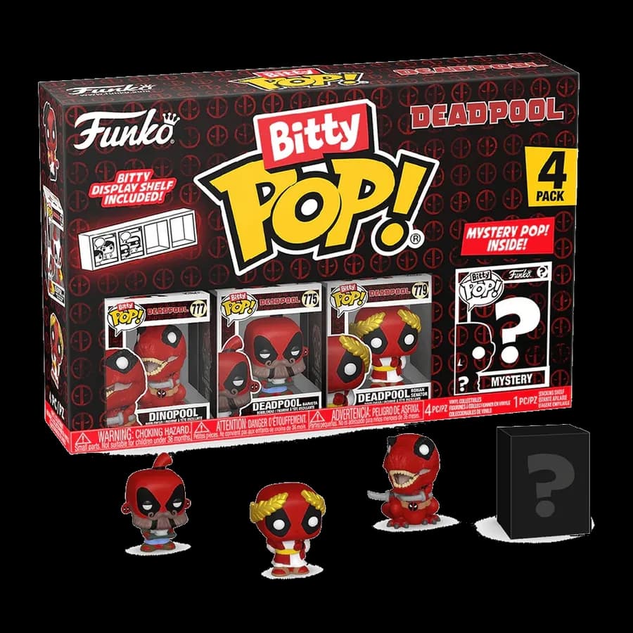 FUNKO BITTY POP! 4-PACK: DEADPOOL - DINOPOOL VINYL FIGURES