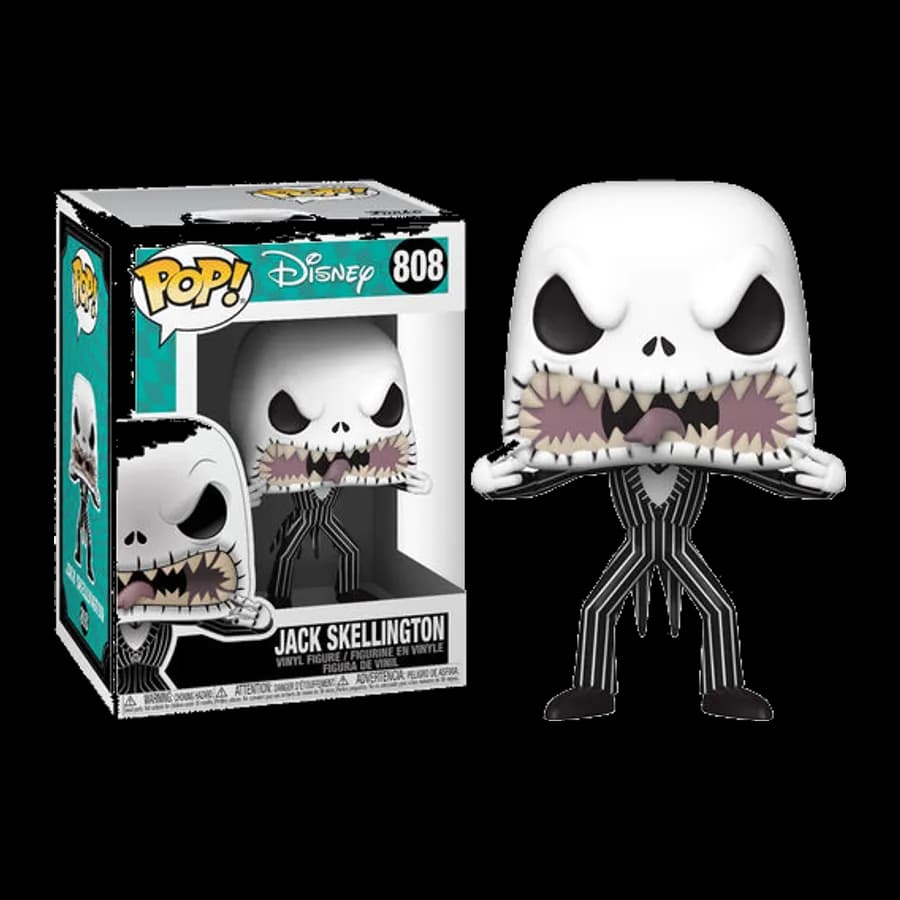 FUNKO POP! DISNEY: THE NIGHTMARE BEFORE CHRISTMAS - JACK SKELLINGTON (SCARY FACE) #808 VINYL FIGURE