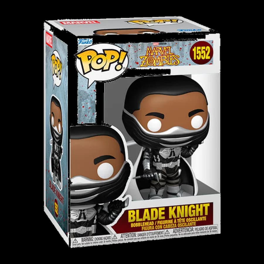 FUNKO POP! MARVEL: MARVEL ZOMBIES - BLADE KNIGHT #1552 BOBBLE-HEAD VINYL FIGURE