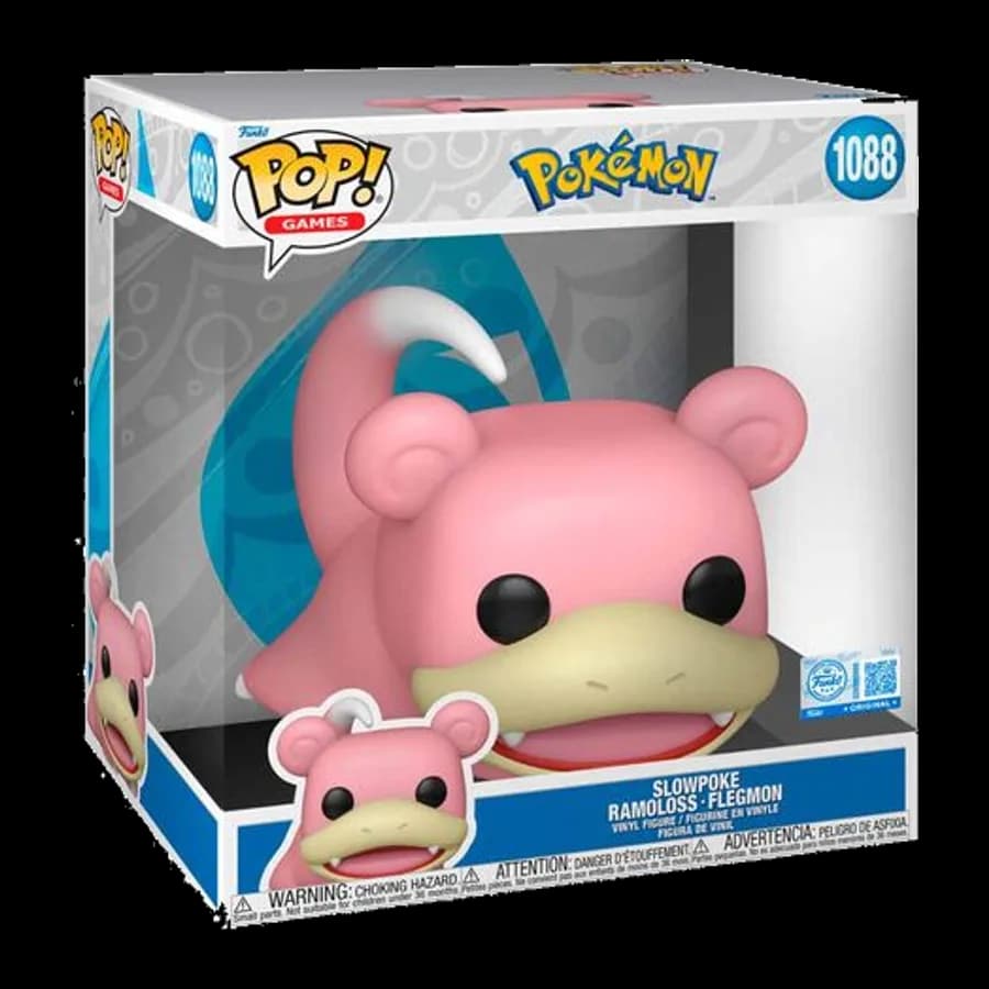 FUNKO POP! JUMBO: POKEMON - SLOWPOKE (SPECIAL EDITION) #1088 VINYL FIGURE (10'')