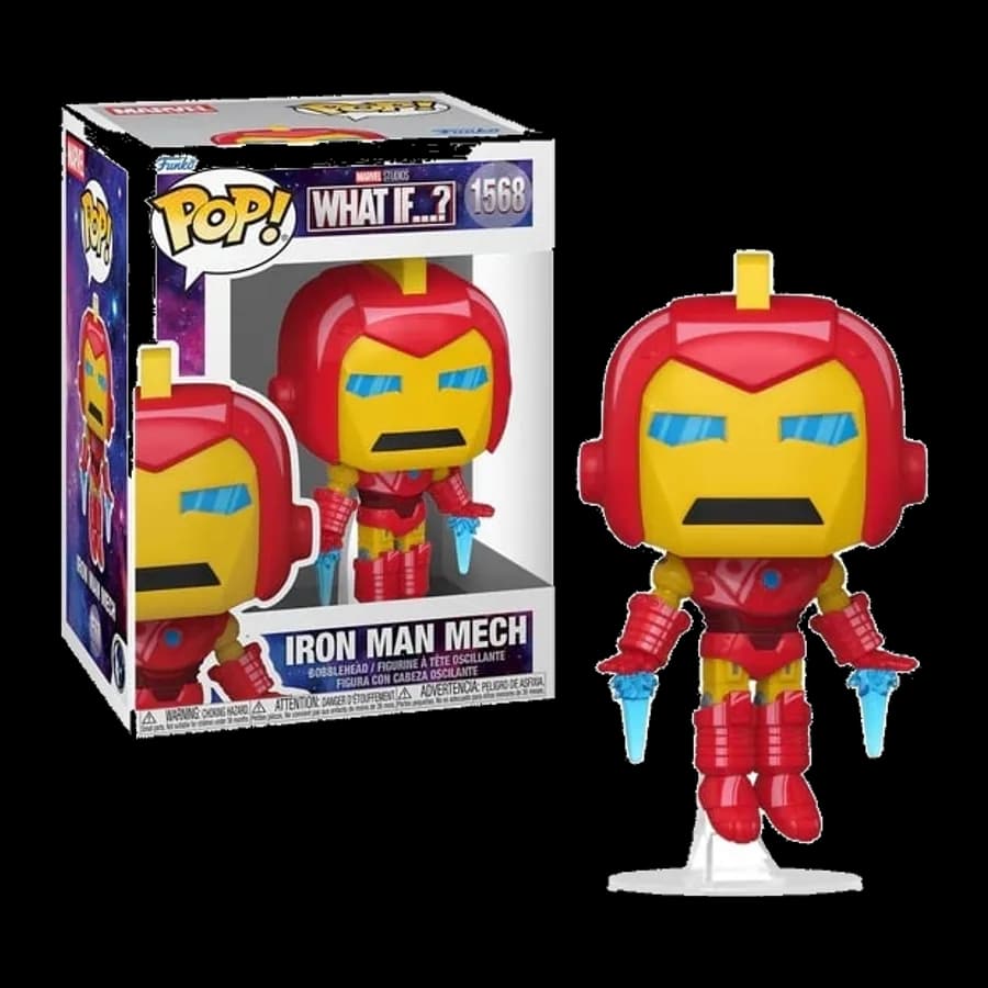 FUNKO POP! MARVEL: WHAT IF...? - IRON MAN MECH #1568 BOBBLE-HEAD VINYL FIGURE
