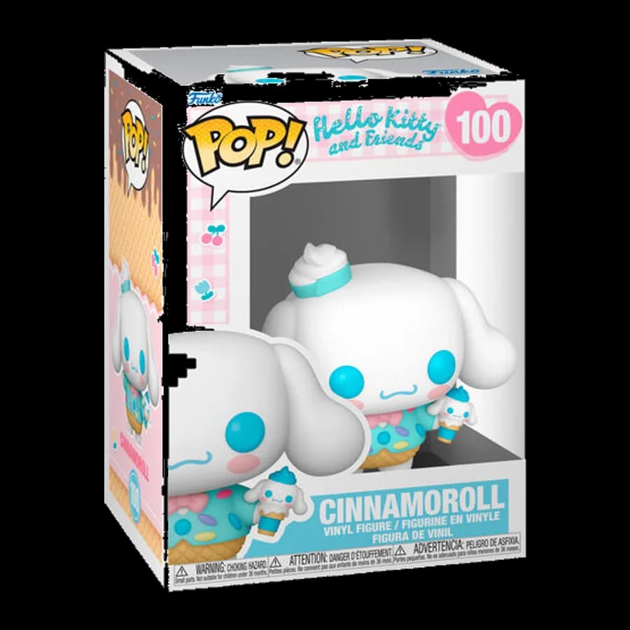 FUNKO POP! SANRIO: HELLO KITTY AND FRIENDS - CINNAMOROLL (ICE CREAM) #100 VINYL FIGURE