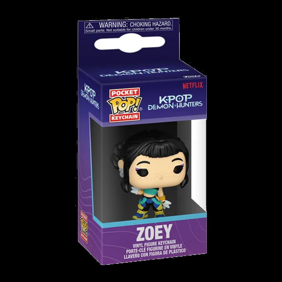 FUNKO POCKET POP! K-POP DEMON HUNTERS - ZOEY VINYL FIGURE KEYCHAIN