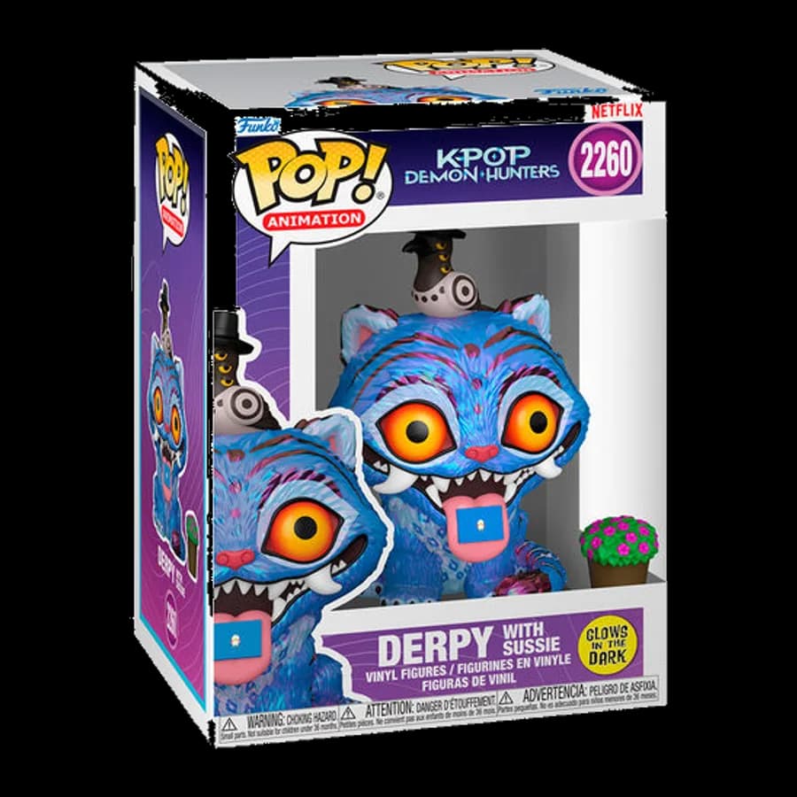 FUNKO POP! ANIMATION: K-POP DEMON HUNTERS - DERPY WITH SUSSIE (GLOWS IN THE DARK) #2260 VINYL FIGURE