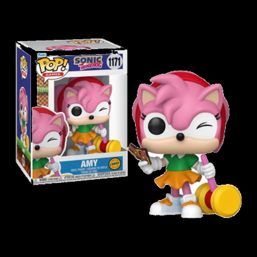 FUNKO POP! GAMES: SONIC THE HEDGEHOG - AMY {CHASE EDITION} #1171 VINYL FIGURE