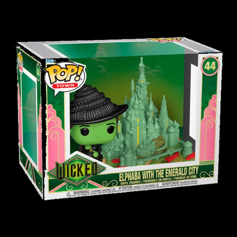 FUNKO POP! TOWN: WICKED - ELPHABA WITH THE EMERALD CITY #44 VINYL FIGURE