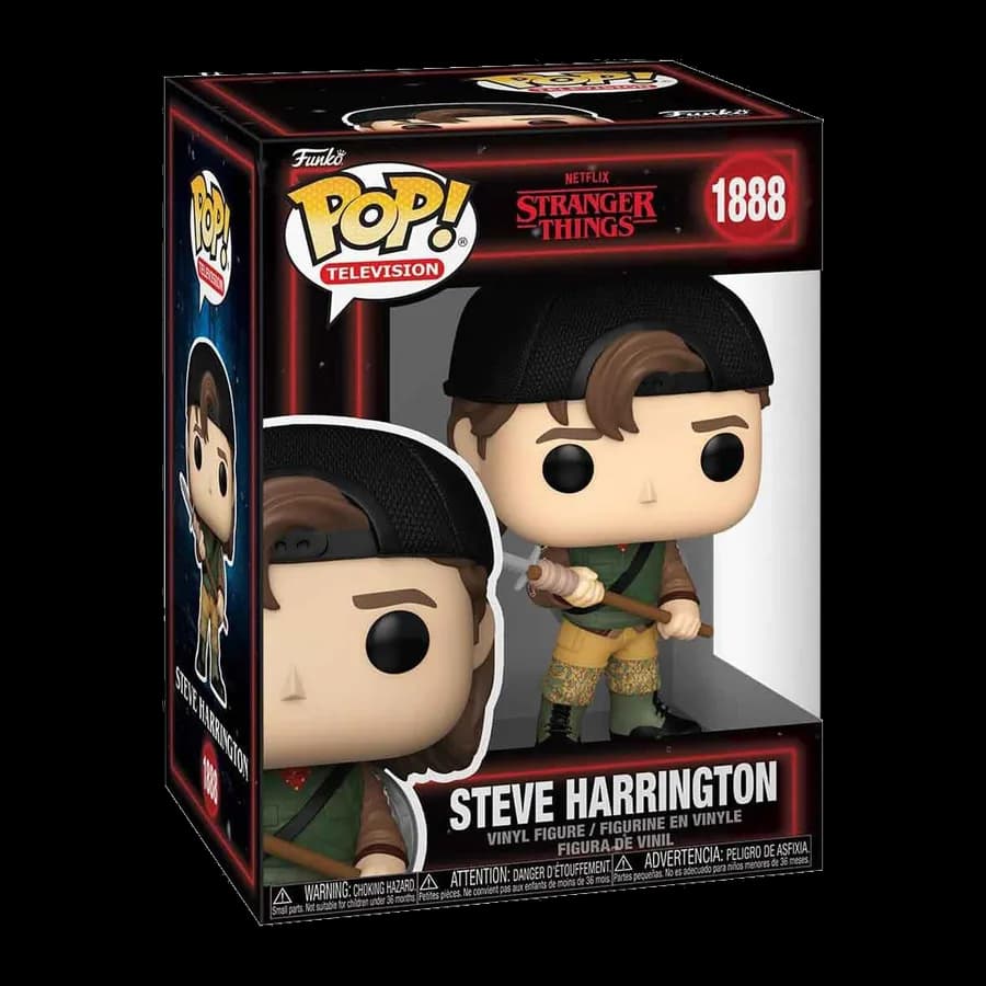 FUNKO POP! TELEVISION: STRANGER THINGS - STEVE HARRINGTON (WITH SPEAR) #1888 VINYL FIGURE