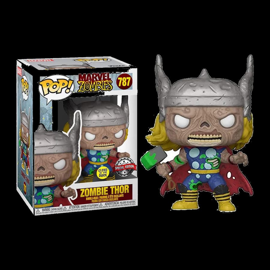 FUNKO POP! MARVEL: MARVEL ZOMBIES - ZOMBIE THOR (GLOWS IN THE DARK) (SPECIAL EDITION) #787 BOBBLE-HEAD VINYL FIGURE