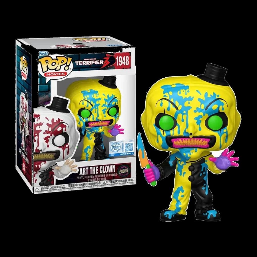 FUNKO POP! MOVIES: TERRIFIER 3 - ART THE CLOWN (BLOODY) (SPECIAL EDITION) {CHASE EDITION} #1948 VINYL FIGURE