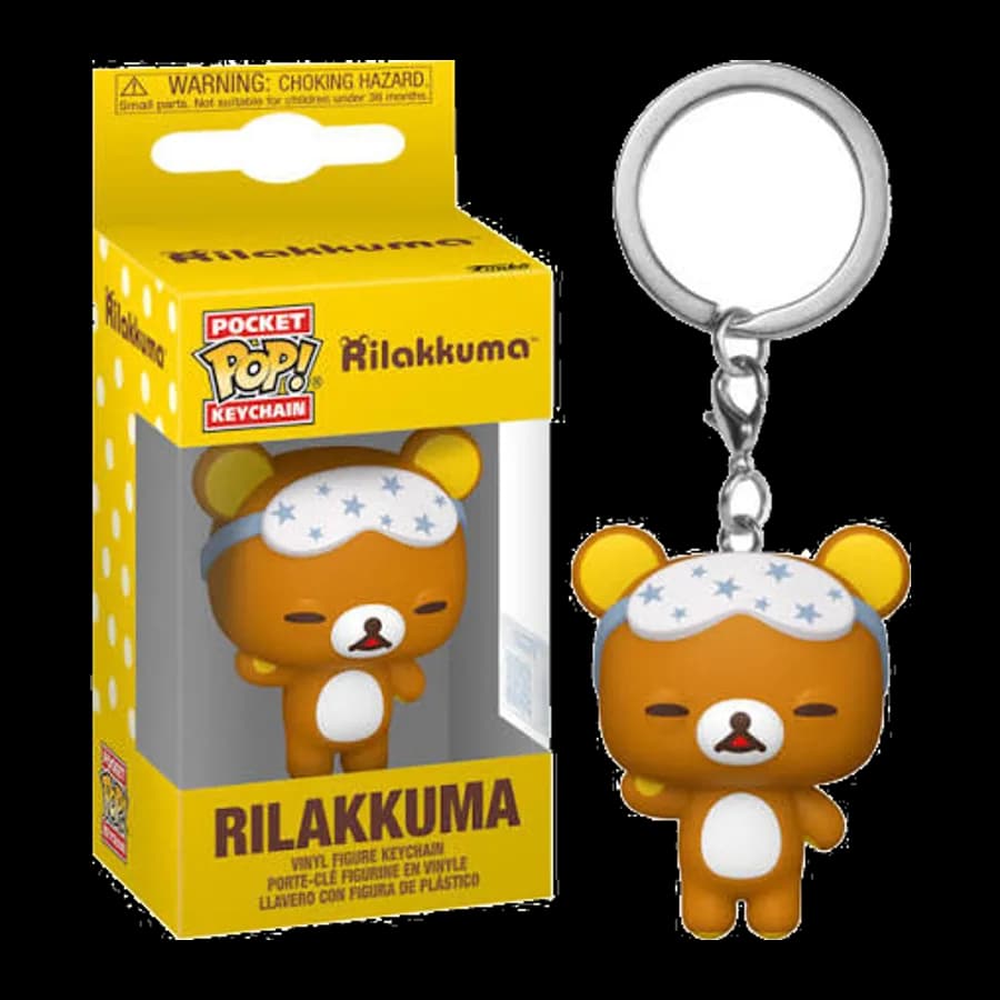 FUNKO POCKET POP! RILAKKUMA - RILAKKUMA (SLEEPY) VINYL FIGURE KEYCHAIN