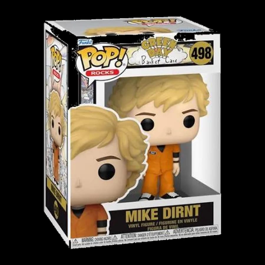 FUNKO POP! ROCKS: GREEN DAY BASKET CASE - MIKE DIRNT #498 VINYL FIGURE