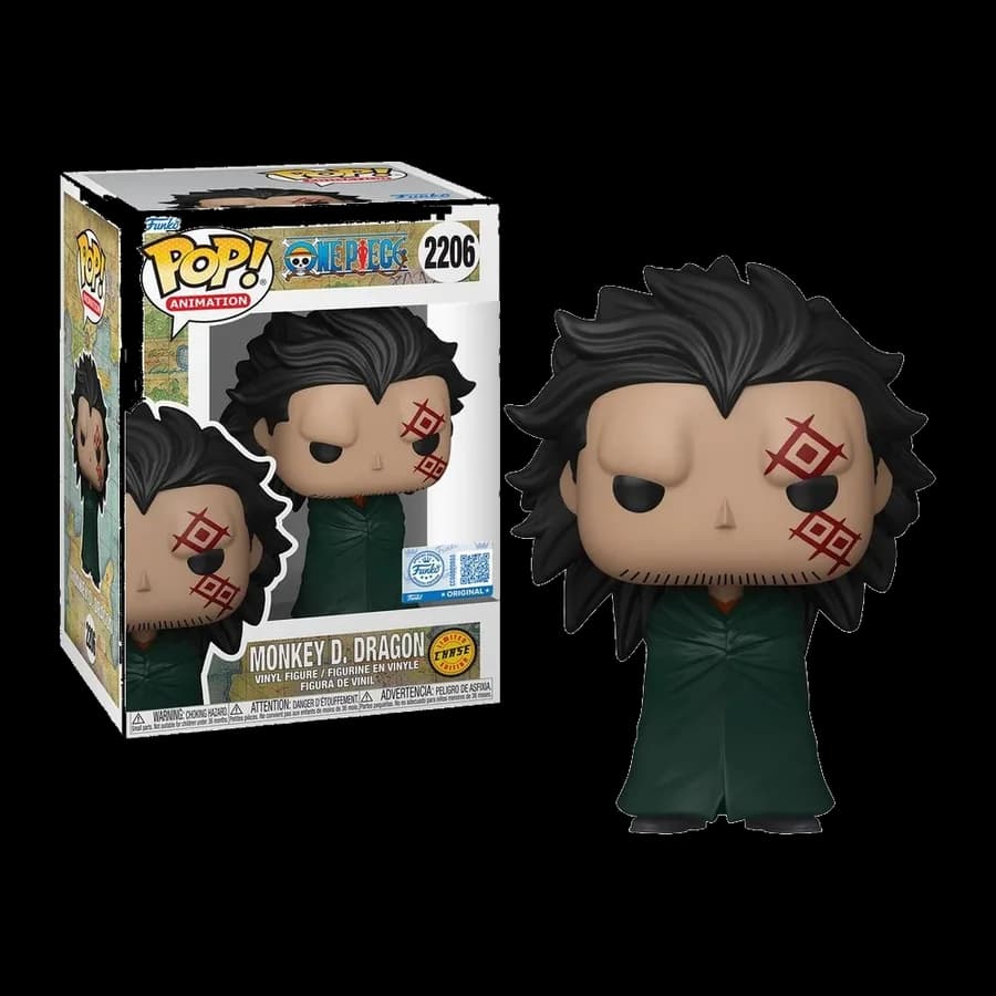 FUNKO POP! ANIMATION: ONE PIECE - MONKEY D. DRAGON (SPECIAL EDITION) {CHASE EDITION} #2206 VINYL FIGURE