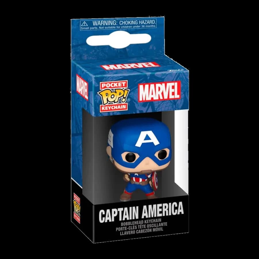 FUNKO POCKET POP! MARVEL: NEW CLASSICS - CAPTAIN AMERICA VINYL FIGURE KEYCHAIN