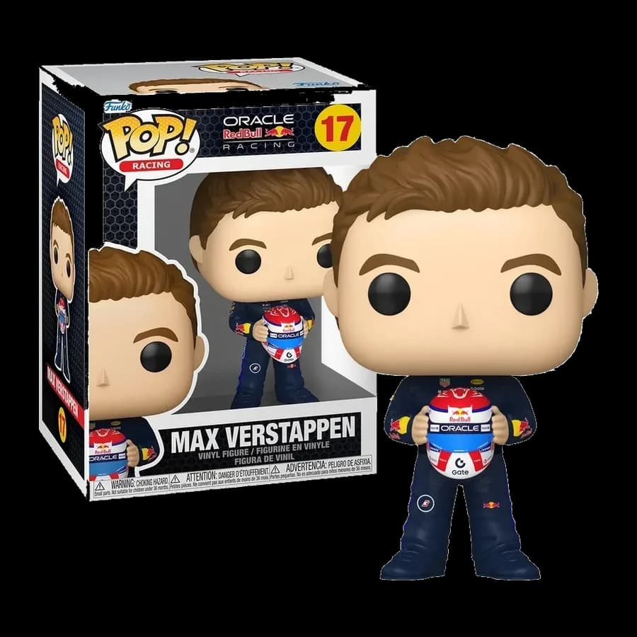 FUNKO POP! RACING: ORACLE RED BULL - MAX VERSTAPPEN (HOLDING HELMET) #17 VINYL FIGURE