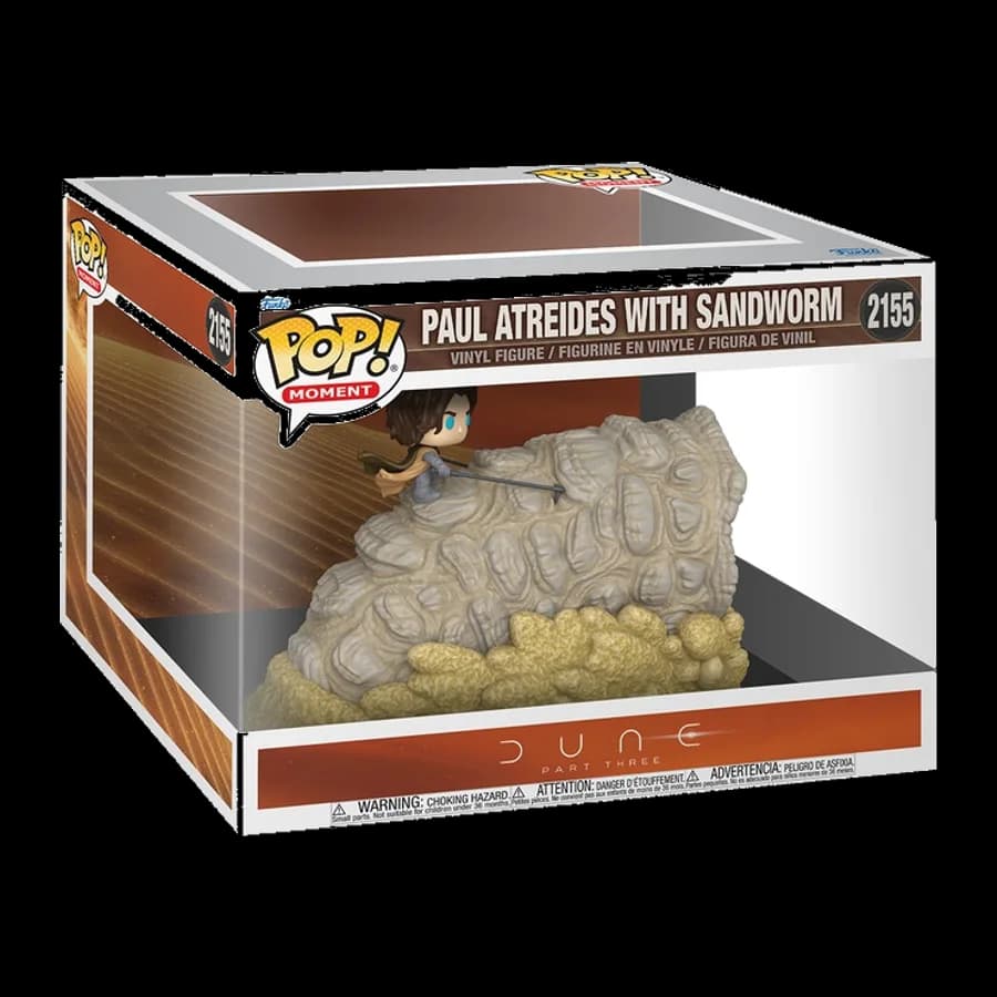 FUNKO POP! MOMENTS: DUNE PART 3 - PAUL ATRIDES WITH SANDWORM #2155 VINYL FIGURE