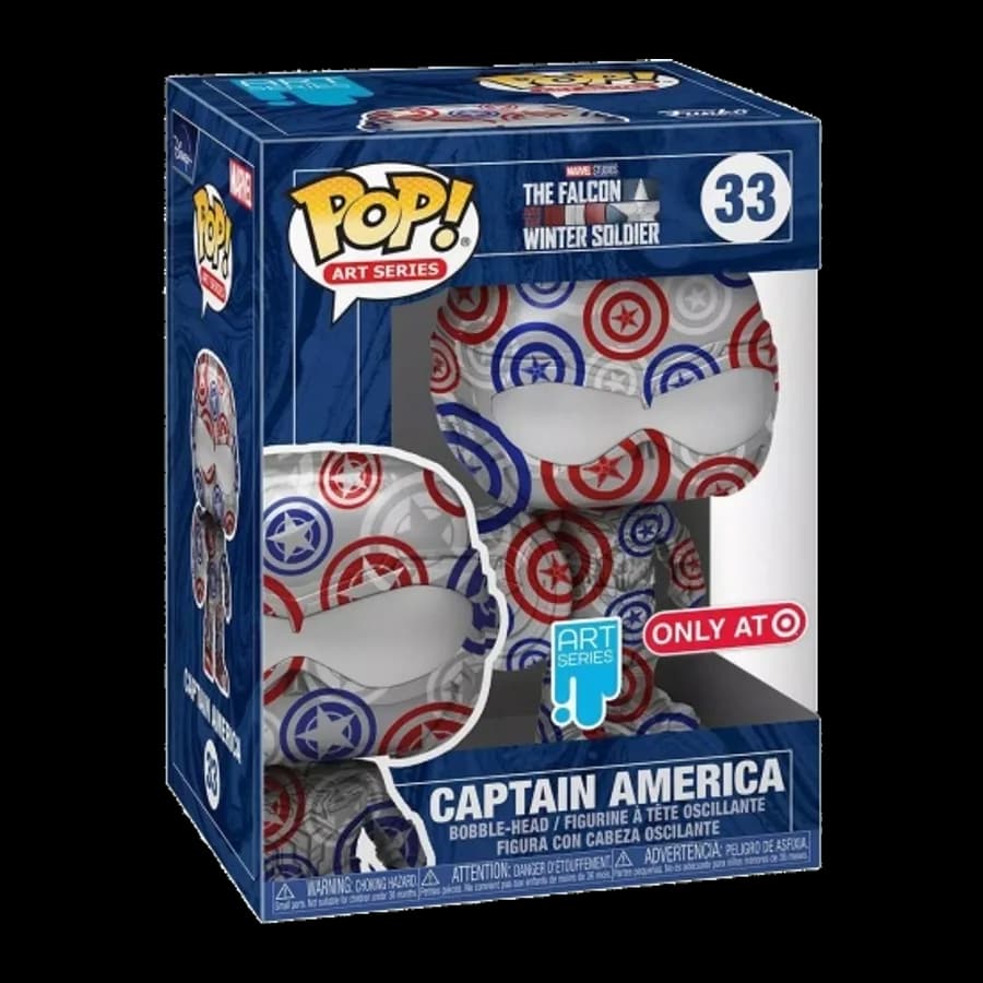 FUNKO POP! Artist Series Marvel: The Falcon and the Winter Soldier (with Plastic Case) (Special Edition) #33 VINYL FIGURE