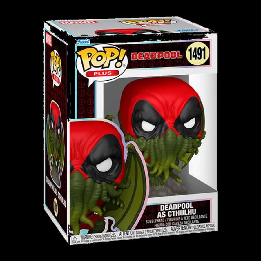 FUNKO POP! PLUS: DEADPOOL - DEADPOOL AS CTHULHU #1491 BOBBLE-HEAD VINYL FIGURE