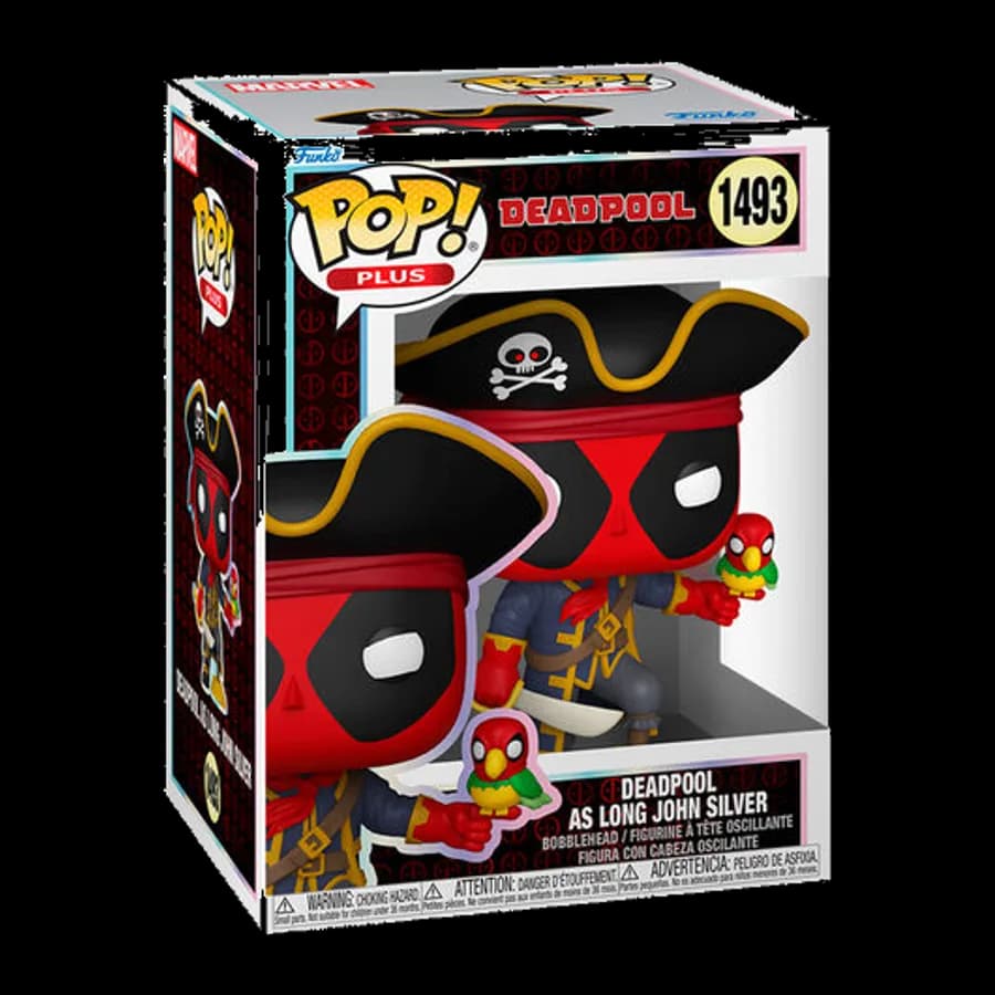 FUNKO POP! PLUS: DEADPOOL - DEADPOOL AS LONG JOHN SILVER #1493 BOBBLE-HEAD VINYL FIGURE
