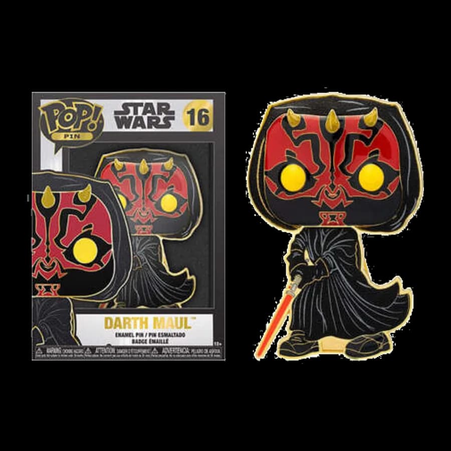 FUNKO DISNEY: STAR WARS - DARTH MAUL #16 LARGE ENAMEL PIN