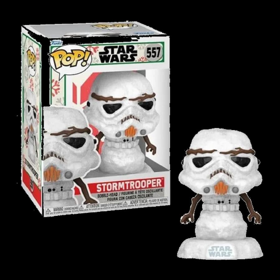 FUNKO POP! DISNEY STAR WARS: HOLIDAY - STORMTROOPER #557 BOBBLE-HEAD VINYL FIGURE