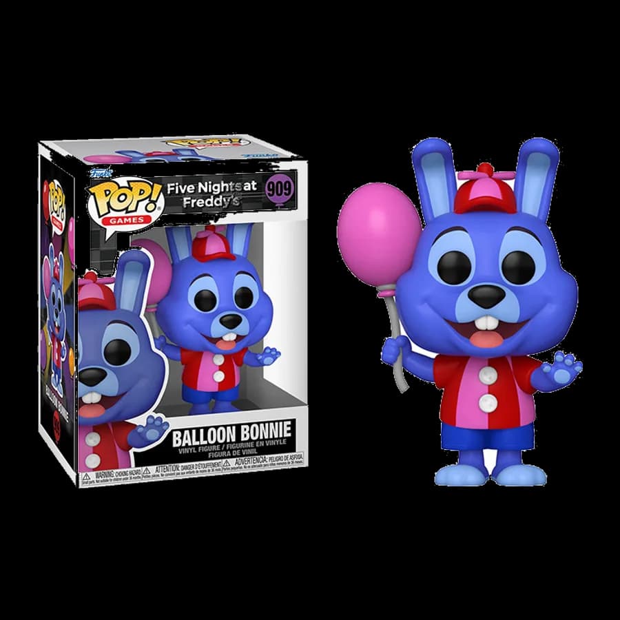 FUNKO POP! GAMES: FIVE NIGHTS AT FREDDY'S - BALLOON BONNIE #909 VINYL FIGURE