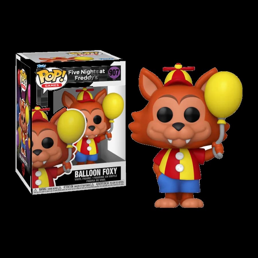 FUNKO POP! GAMES: FIVE NIGHTS AT FREDDY'S - BALLOON FOXY #907 VINYL FIGURE