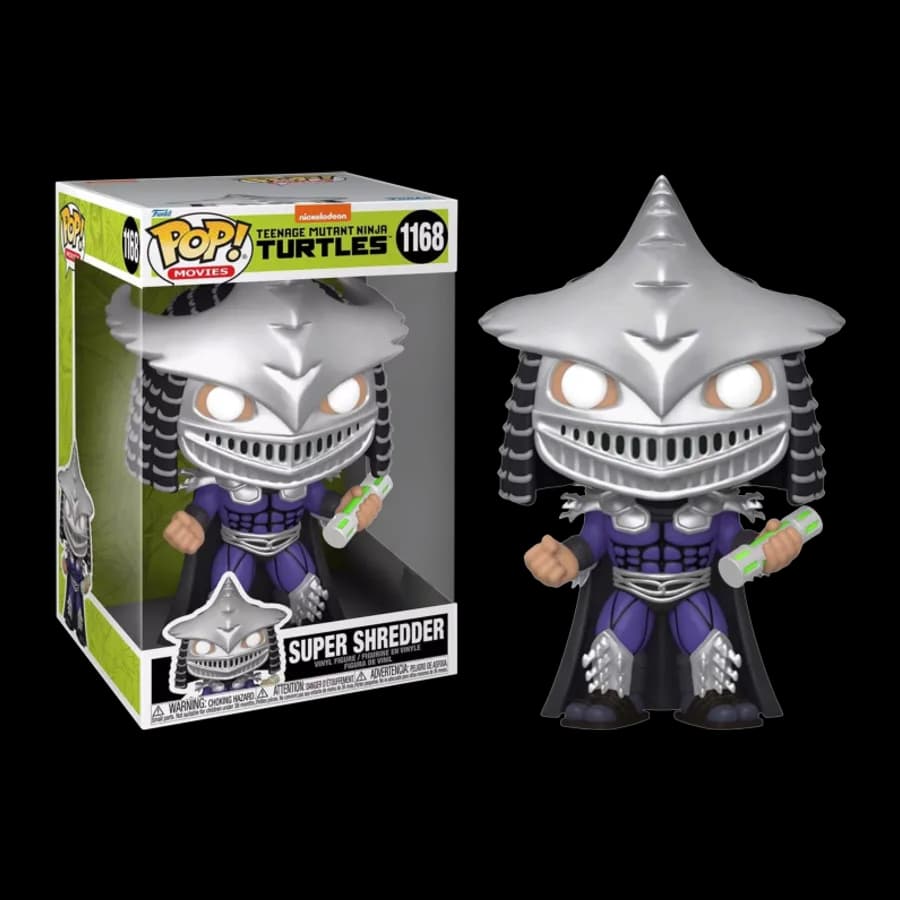 FUNKO POP! JUMBO MOVIES: TEENAGE MUTANT NINJA TURTLES - SUPER SHREDDER (SPECIAL EDITION) #1186 VINYL FIGURE (10'')