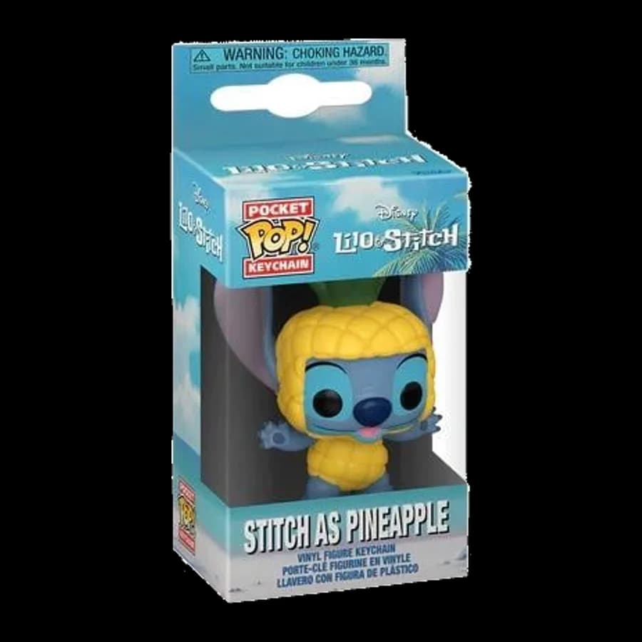 FUNKO POCKET POP! DISNEY: LILO & STITCH - STITCH AS PINEAPPLE VINYL FIGURE KEYCHAIN
