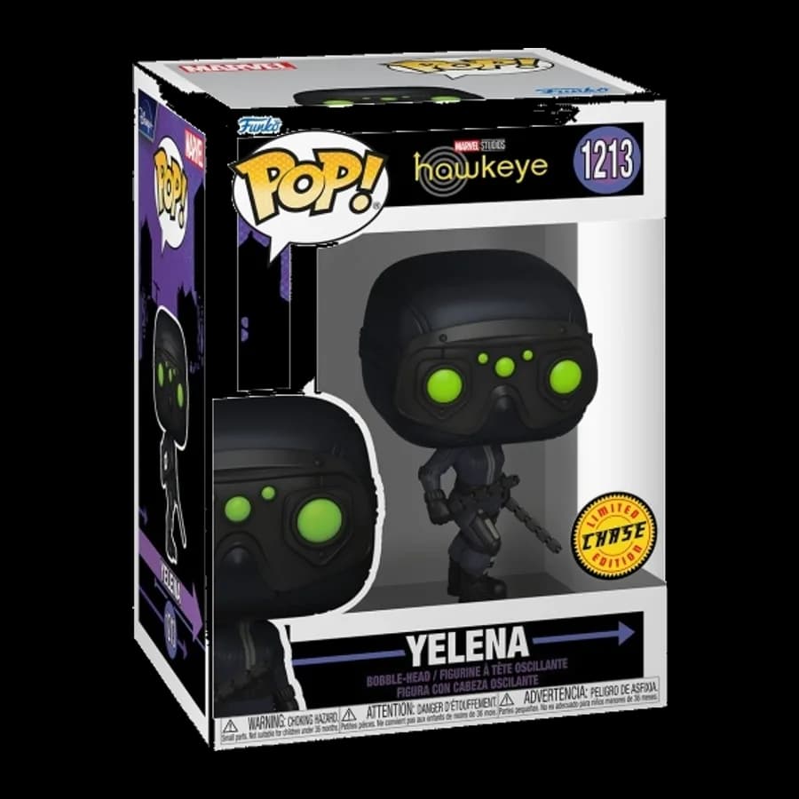 FUNKO POP! MARVEL: HAWKEYE - YELENA {CHASE} #1213 BOBBLE-HEAD VINYL FIGURE