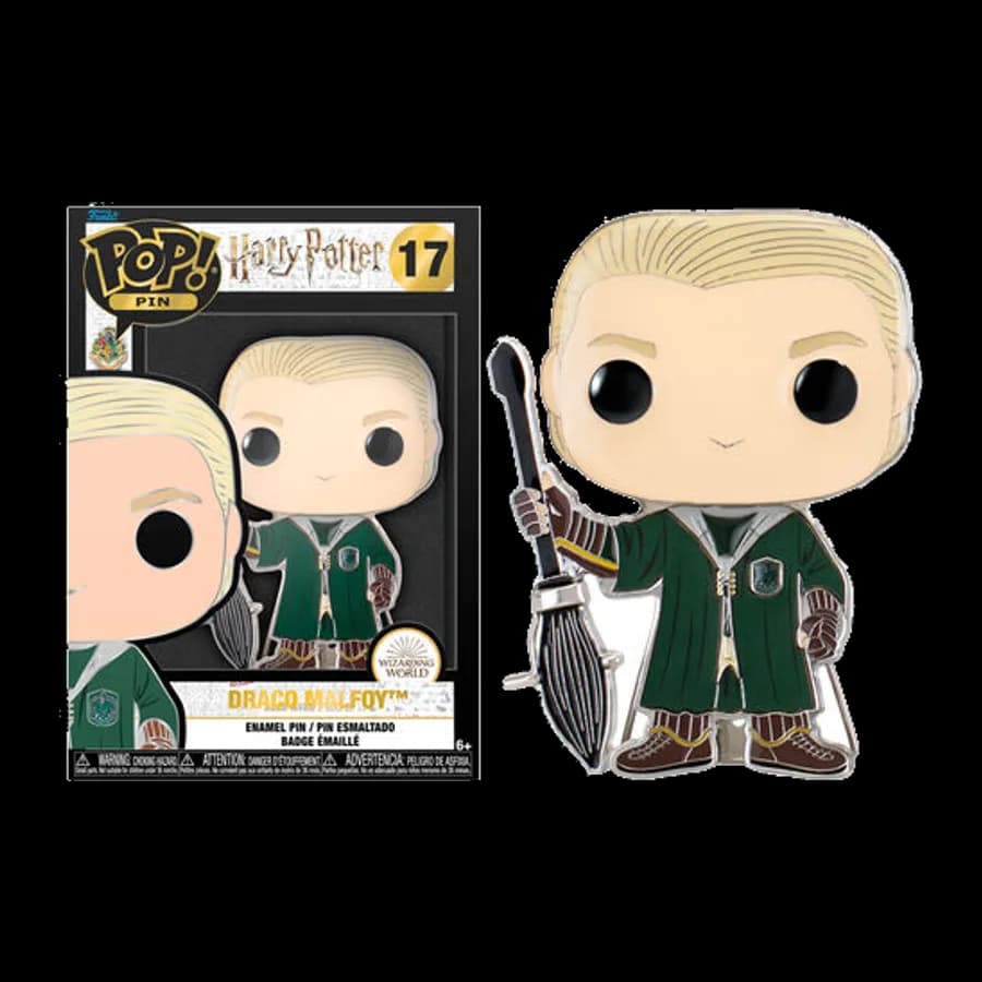 FUNKO POP! PIN: HARRY POTTER - DRACO MALFOY #17 LARGE ENAMEL PIN