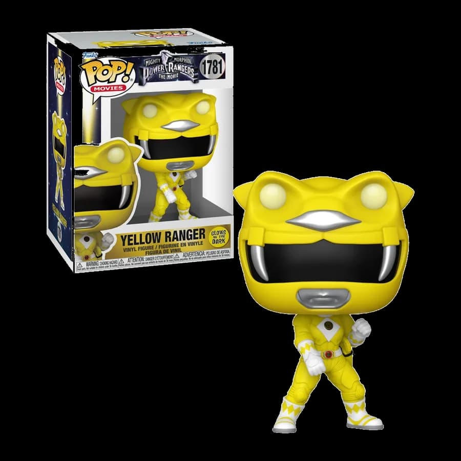 FUNKO POP! MOVIES: MIGHTY MORPHIN POWER RANGERS THE MOVIE - YELLOW RANGER (GLOWS IN THE DARK) #1781 VINYL FIGURE