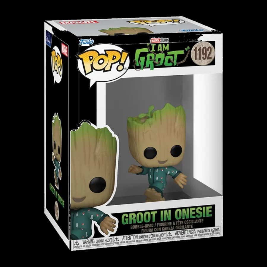 FUNKO POP! MARVEL: I AM GROOT - GROOT IN ONESIE #1192 BOBBLE-HEAD VINYL FIGURE