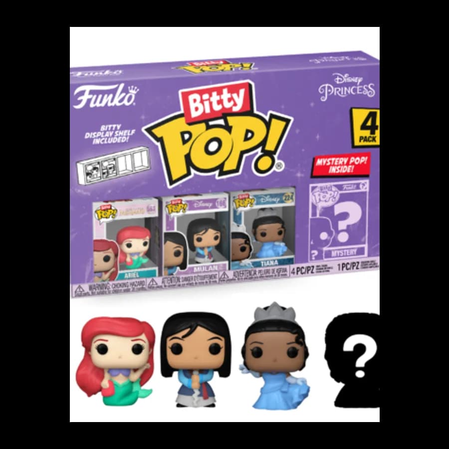 FUNKO BITTY POP! 4-PACK: DISNEY PRINCESS - ARIEL VINYL FIGURES
