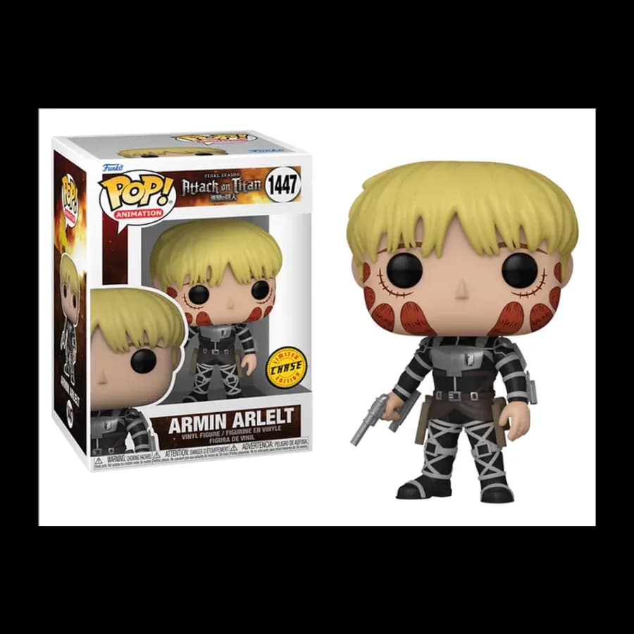 FUNKO POP! ANIMATION: ATTACK ON TITAN - ARMIN ARLELT {CHASE EDITION} #1447 VINYL FIGURE