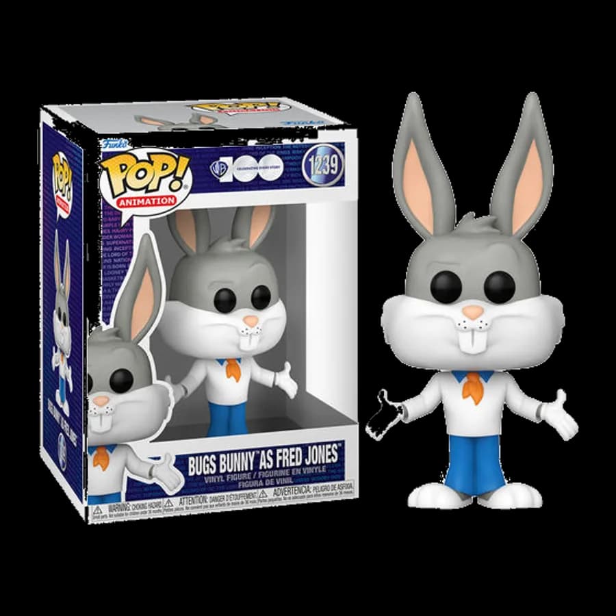 FUNKO POP! ANIMATION: WARNER BROS 100th - BUGS BUNNY AS FRED JONES #1239 VINYL FIGURE