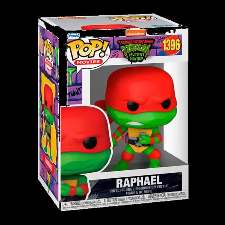 FUNKO POP! MOVIES: TEENAGE MUTANT NINJA TURTLES MUTANT MAYHEM - RAPHAEL #1396 VINYL FIGURE