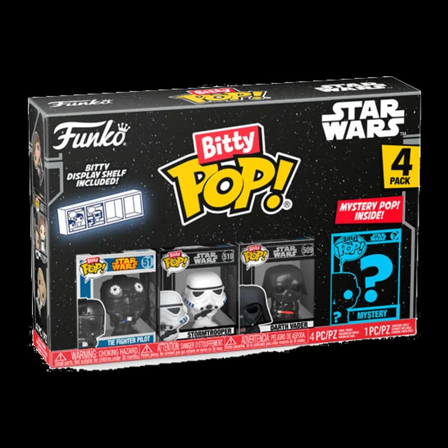 FUNKO BITTY POP! 4-PACK: DISNEY STAR WARS - DARTH VADER VINYL FIGURES