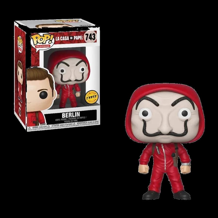 FUNKO POP! TELEVISION: LA CASA DE PAPEL - BERLIN {CHASE EDITION} #743 VINYL FIGURE